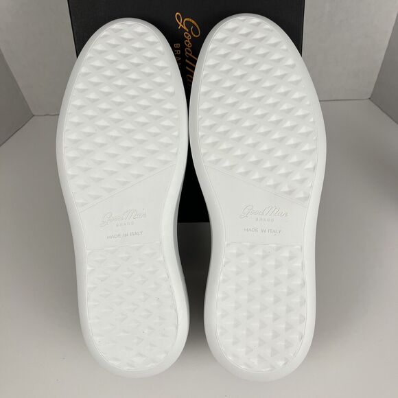 GoodMan Mens Sneakers 10 Legend London Black Italy Leather Shoes Good Man - Picture 11 of 12